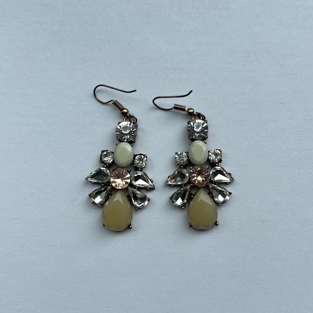 JCREW Bridal Crystal Rhinestone Earrings